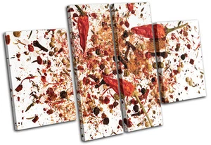 Kitchen Spices Food Kitchen MULTI CANVAS WALL ART Picture Print VA - Picture 1 of 1