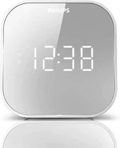 Radio reloj alarma PHILIPS. Digital moderno. con puerto de carga USB. Alta calidad - Imagen 1 de 7
