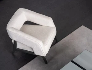 Design 1-Sitzer Luxus Sessel Polstermöbel Textil Relaxsessel Modern - Bild 1 von 4