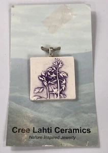 Ciondolo Cree Lahti ceramica erba indiana - nuovo con etichetta - Foto 1 di 13