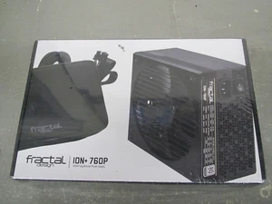 Fractal Design ION+ 760P 760W Platinum Fully Modular Power Supply Brand NEW - Afbeelding 1 van 12