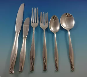Spring Bud by Alvin Sterling Silver Flatware Set For 8 Service 51 Pieces - Picture 1 of 8