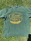 Vintage The Culinary Institute Of America Shirt Men’s Size XL Green 100% Cotton