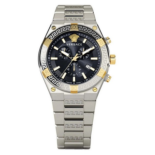 Versace Orologio Uomo Orologio Cronografo Sporty GRECA VESO01123 Acciaio Inox
