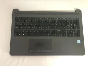 Top Case For HP 250 G7 255 G7 Palmrest w/ Keyboard Touchpad Gray L50000-001 US - Picture 1 of 2