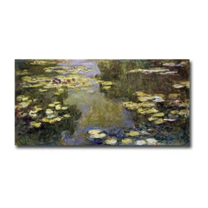 Water Lily Pond by Claude Monet Gallery-Wrap Canvas Giclee Art (18 in x 36 in) - Picture 1 of 1