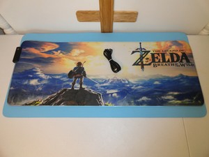 Zelda BOTW Gaming Mouse Pad Breath of the Wild LED Color Change 31x12"