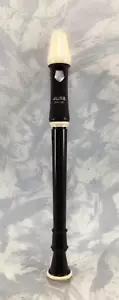 Aulos Empire E509 E Piece English Baroque Alto Recorder Brown and Ivory with Bag - Picture 1 of 8