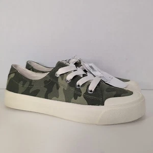 Old Navy Damenschuhe Größe 7 Canvas Camouflage oliv tägliche sportliche Turnschuhe – neu - Bild 1 von 9