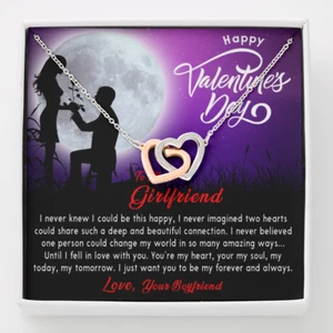 Necklace To My Girlfriend, Love Gift from Boyfriend, Happy Valentine's Day Gift - Picture 1 of 7
