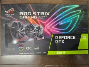 ASUS ROG STRIX Gaming NVIDIA GeForce GTX 1660 Ti OC Edition 6GB Graphics Card - Picture 1 of 4
