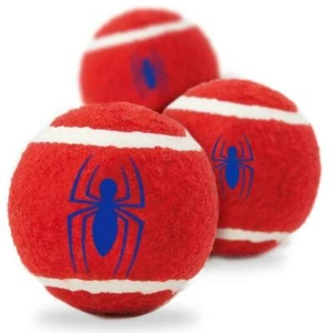 Paquete de 3 pelotas de tenis chirriantes de Marvel Comics de Spider-Man para perros - Imagen 1 de 1