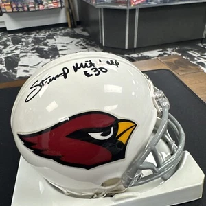Tom Banks Stump Mitchell Cardinals Autographed Mini Helmet - Picture 1 of 3
