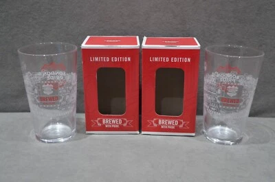 2x Fuller's London Pride Breved With Pride Limited Edition Pint Glass Box CE M20 - Image 1 of 4