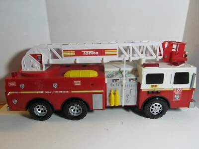 Tonka Hasbro Fire Rescue #328 2010 w/Sound & Lights Toy Fire Truck 23" #06735  - Image 1 of 4