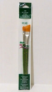 Pack of 2 Art Craft PAINT BRUSHES, Folk Art One Stroke, Angular & Filbert #1225 - Picture 1 of 2