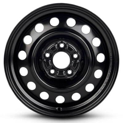 New Wheel For 2011-2017 Hyundai Elantra 16 Inch Black Steel Rim - Image 1 of 4