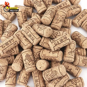 150 Pack #8 Natural Wine Corks, 7/8" X 1 3/4" Premium Straight Cork, Wine Stoppe - Picture 1 of 12