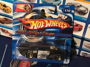 HOT WHEELS Short Card VHTF 2006 MAINLINE SERIES 1941 WILLYS COUPE #170 - Picture 1 of 5