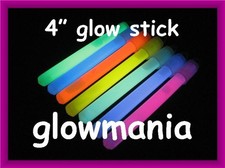 4' PENDENT STYLE GLOW STICKS GLO STICKS UV PARTY RAVE FESTIVAL
