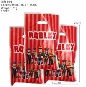 10 Roblox Party Gift Bags Candy Favour Bag Loot Bag For Birthday