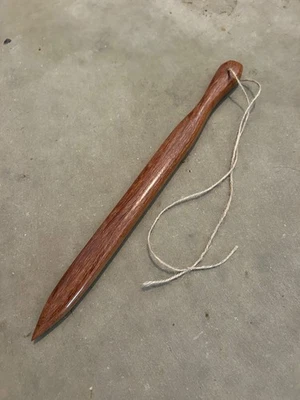 Hawaiian Polynesian Pahoa Dagger Weapon Replica, 13", Cumaru Wood - Image 1 of 2
