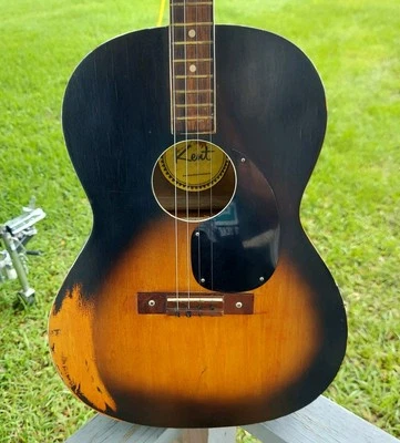 1960s Kent Guyatone Tenor Parlor Acoustic Guitar Sunburst - Image 1 of 4