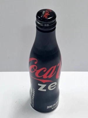 Черная алюминиевая бутылка Coca-Cola Zero 2011 запечатанная 8 1/2 унции коллекционная кола - Изображение 1 из 4