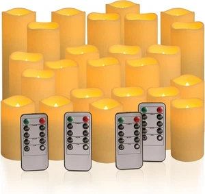 24-Pack LED Flameless Candles with Remote Control -Remote flameless Candles- ... - Picture 1 of 9