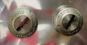 Shimano Crankset Crank bike Dust Caps - Vintage  pair - Picture 1 of 1
