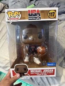 Funko Pop Michael Jordan #117 USA Basketball Navy 10” Jumbo Walmart - Picture 1 of 2