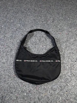 Polo Jeans Co. - Vintage - Bolsa Ralph Lauren Feminina Preta Nylon Ombro - Imagem 1 de 4