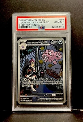 Pokémon TCG Team Rockets Weezing Destined Rivals 199/182 IR PSA 10 Gem Mint - Image 1 of 2
