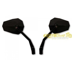 Specchi HIGHSIDER STEALTH X2 neri omologati con frecce incorporate (2 pezzi) - Picture 1 of 3