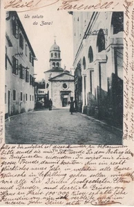 KK876-CROAZIA-ZARA Via Castle Postcard - Picture 1 of 2