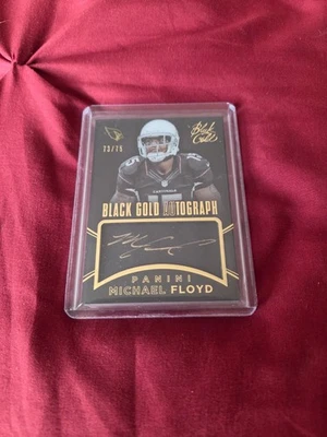 Кардиналы из черного золота с автографом Майкла Флойда 2014 Panini 73/75 - Изображение 1 из 2
