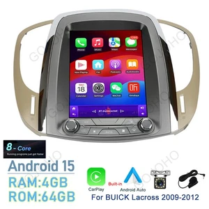 64GB For 2009-2012 Buick Lacrosse Radio Apple CarPlay Android 15 Car Stereo GPS - Picture 1 of 23