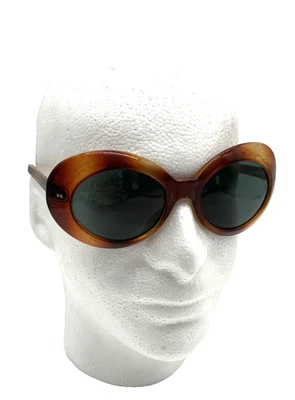 Gafas de sol de colección Foster Grant FF77 lentes 500 MOD caparazón de tortuga grandes ovaladas LEER Foto 1 de 4