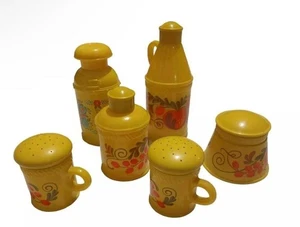 Vintage 70s Avon Glass (6) Pennsylvania Dutch 5 & Field Flowers Powder Sashet - Picture 1 of 10