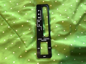1980's Jaguar XJS XJ6 shifterv gate lens only w/ speed control slot VG condition - Picture 1 of 2