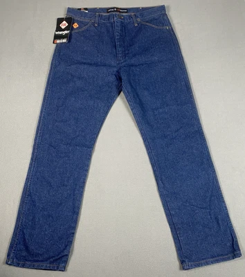Wrangler FR13MWZ FR Flame Resistant Cowboy Cut Dark Wash Jeans Men's 36x32 NWT - Image 1 of 4