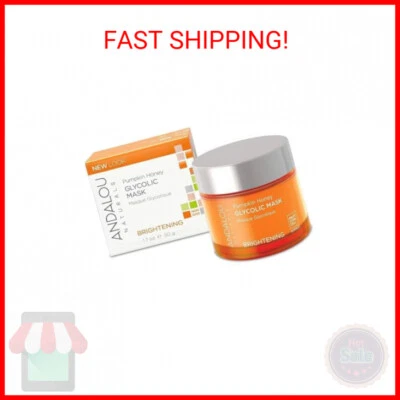 Mascarilla Glicólica Miel Calabaza Andalou Naturals, Mascarilla Facial Iluminadora y Exfoliante Foto 1 de 2