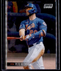 2021 Stadium Club Chrome #281 Pete Alonso Refractor - Picture 1 of 2