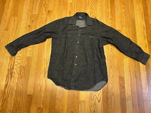 Ralph Lauren Polo Western Camisa Para Hombre XL Negra Abotonada Manga Larga - Imagen 1 de 6