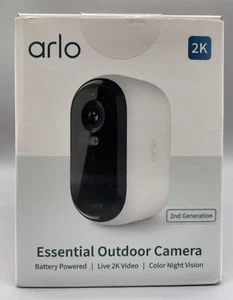 Arlo Essential Outdoor 2nd Gen Add-On 2K Wireless Security Camera White **NEW** - Picture 1 of 1