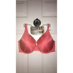 New Women’s Secret Treasures Underwired T-Shirt Bra Coral Size 36DDD - Picture 1 of 8
