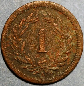 Switzerland Rappen 1851 KM# 3.1 - Picture 1 of 2