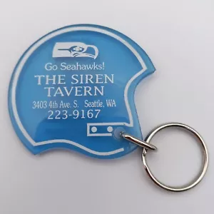 Vintage Seattle Seahawks The Siren Tavern Keychain Fob Football Souvenir 1995 - Picture 1 of 4