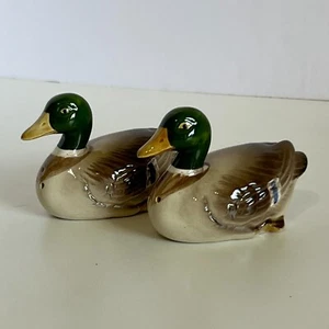 Mallard Ducks Sale e Pepe Shaker 1981 Otagiri Punte Ala Blu Vintage Giappone - Foto 1 di 12
