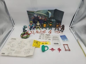 Lot of 7 TMNT Leonardo VTG Figures Teenage Mutant Ninja Turtles Accessories Rat - Picture 1 of 7